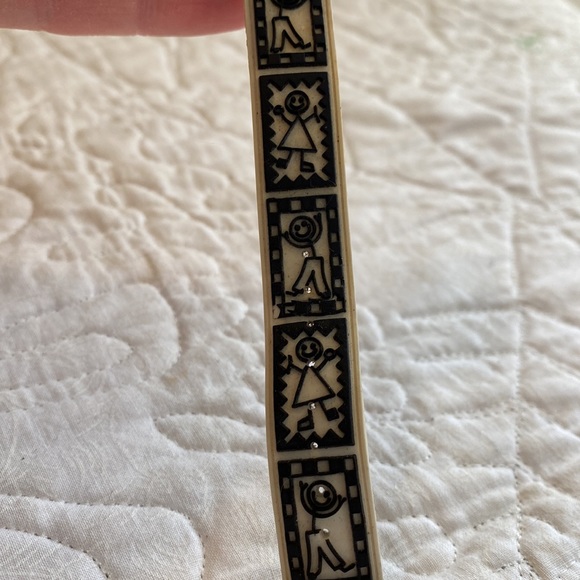 Hot Look watch with Japan Movt. Vintage 1994 fun watch with stick people band. - Picture 5 of 10